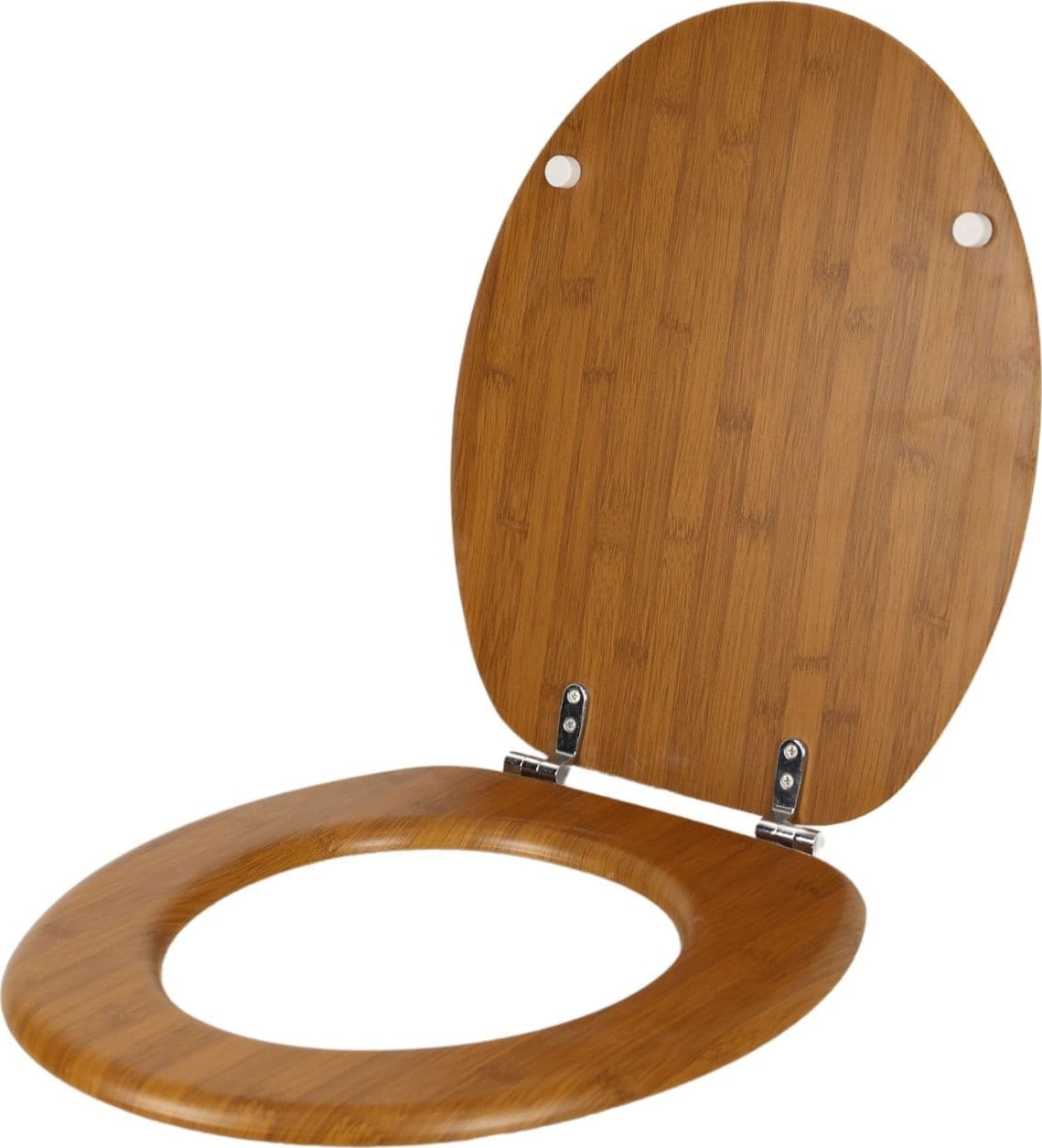 Ogomondo Sedile Copri Water Universale Bamboo MDF Legno Pesante Acero Scuro