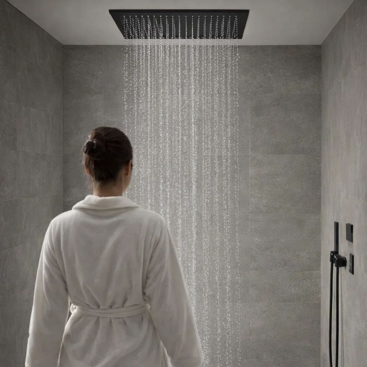 Ogomondo Soffione Doccia A Soffitto Installazione Da Incasso Quadro Nero Fai da te/Attrezzature per cucine e bagni/Attrezzature per bagni/Docce e componenti doccia/Filtri supporti e soffioni doccia/Docce fisse Ogomondo - Martina Franca, Commerciovirtuoso.it
