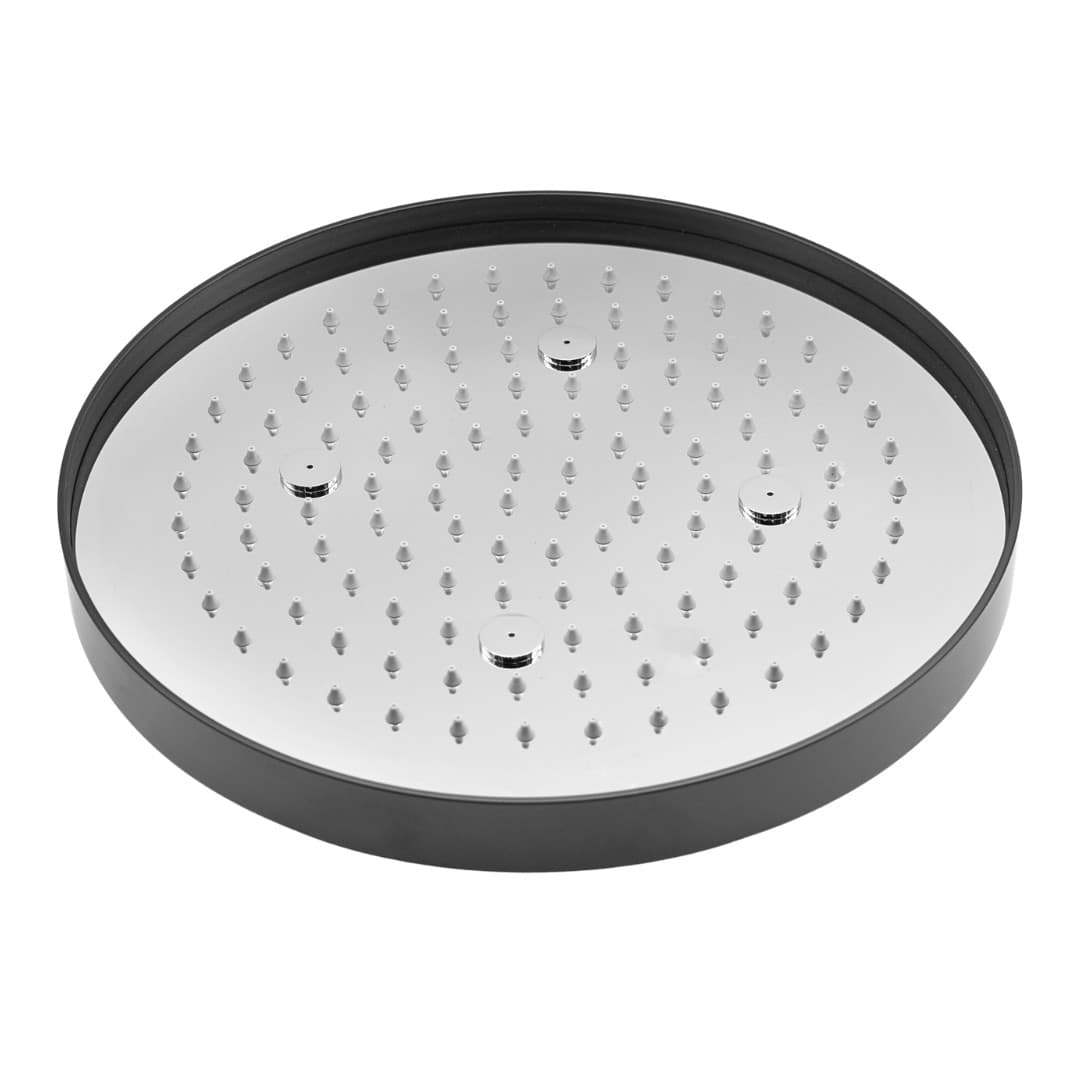 Ogomondo Soffione Doccia Ad Incasso Nero Opaco Tondo Diametro 300 Mm A Pioggia Fai da te/Attrezzature per cucine e bagni/Attrezzature per bagni/Docce e componenti doccia/Filtri supporti e soffioni doccia/Docce fisse Ogomondo - Martina Franca, Commerciovirtuoso.it