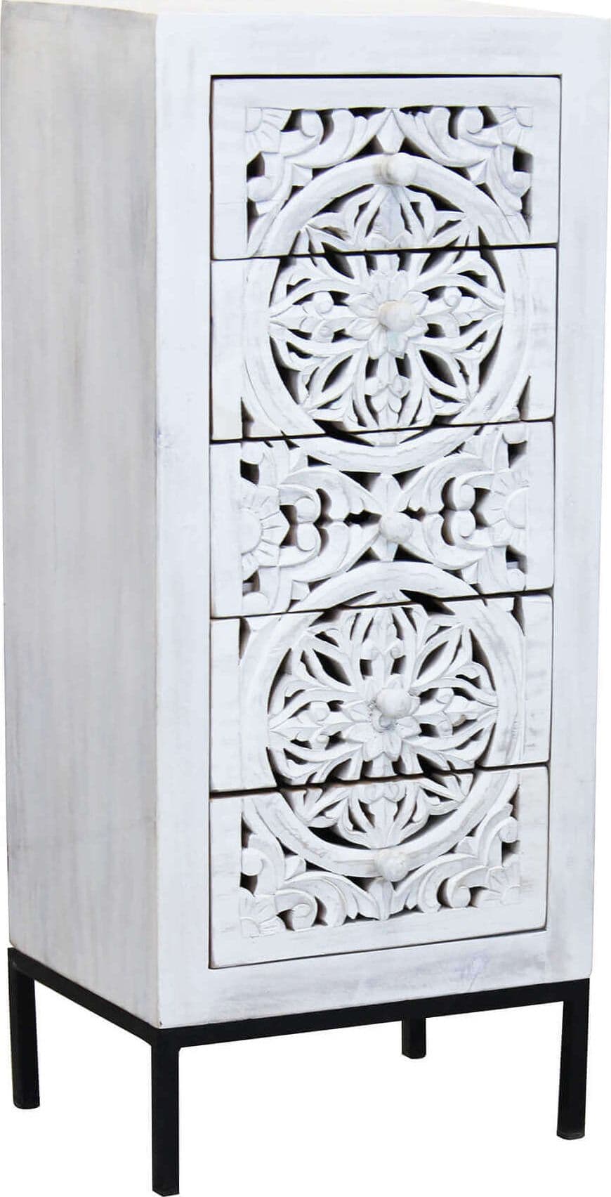 OHM---cassettiera-con-decoro-5-cassetti-legno-e-ferro-Marrone-Milani-Home