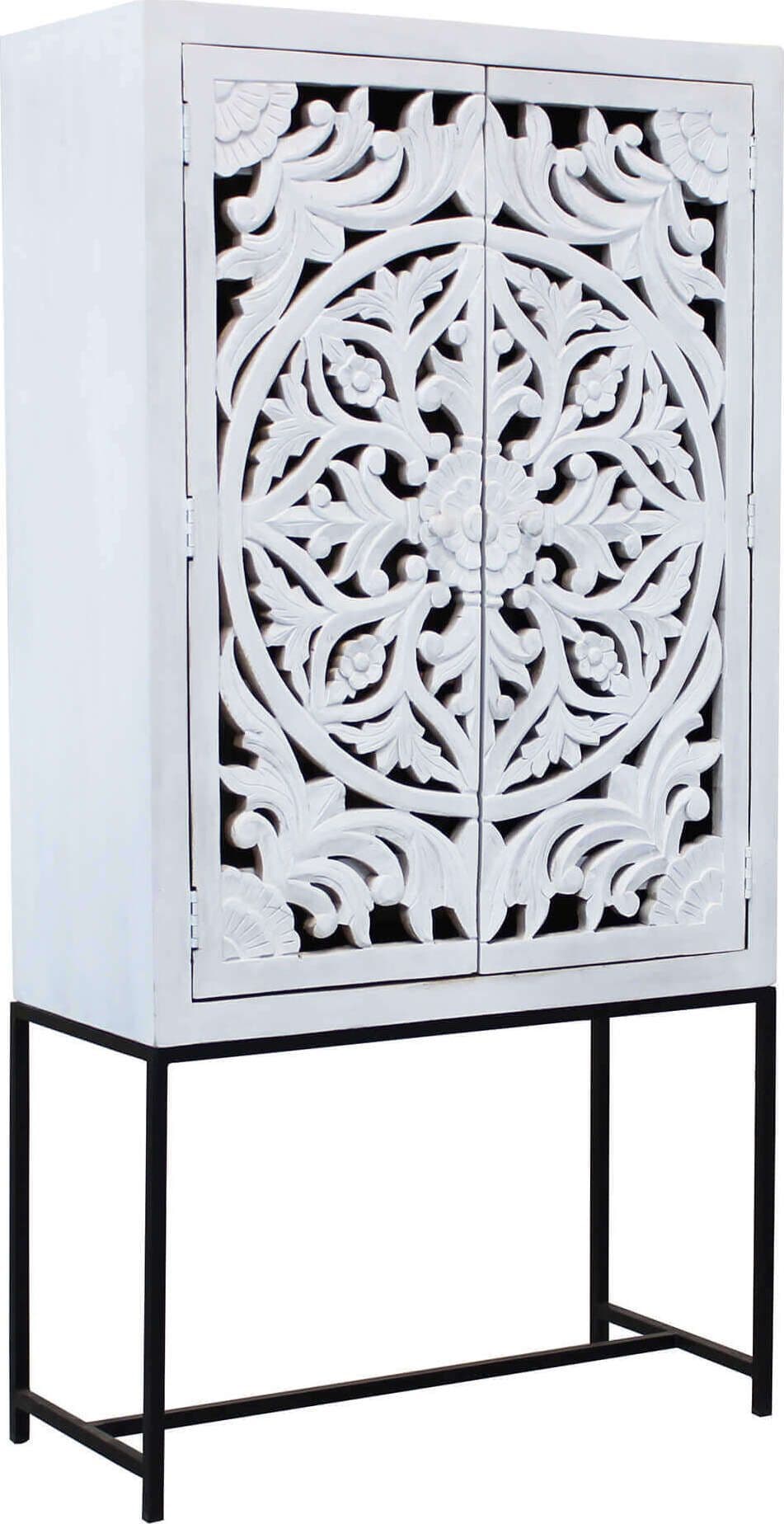 OHM - credenza con decoro 2 ante legno e ferro Marrone Milani Home