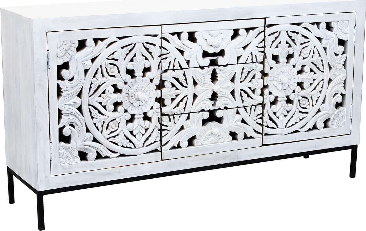 OHM---madia-con-decoro-2-ante-3-cassetti-legno-e-ferro-Marrone-Milani-Home