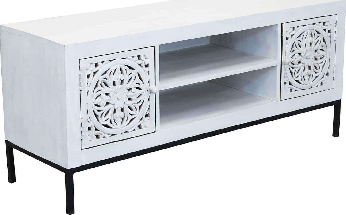 OHM---porta-tv-con-decoro-2-ante-2-ripiani-legno-e-ferro-Marrone-Milani-Home
