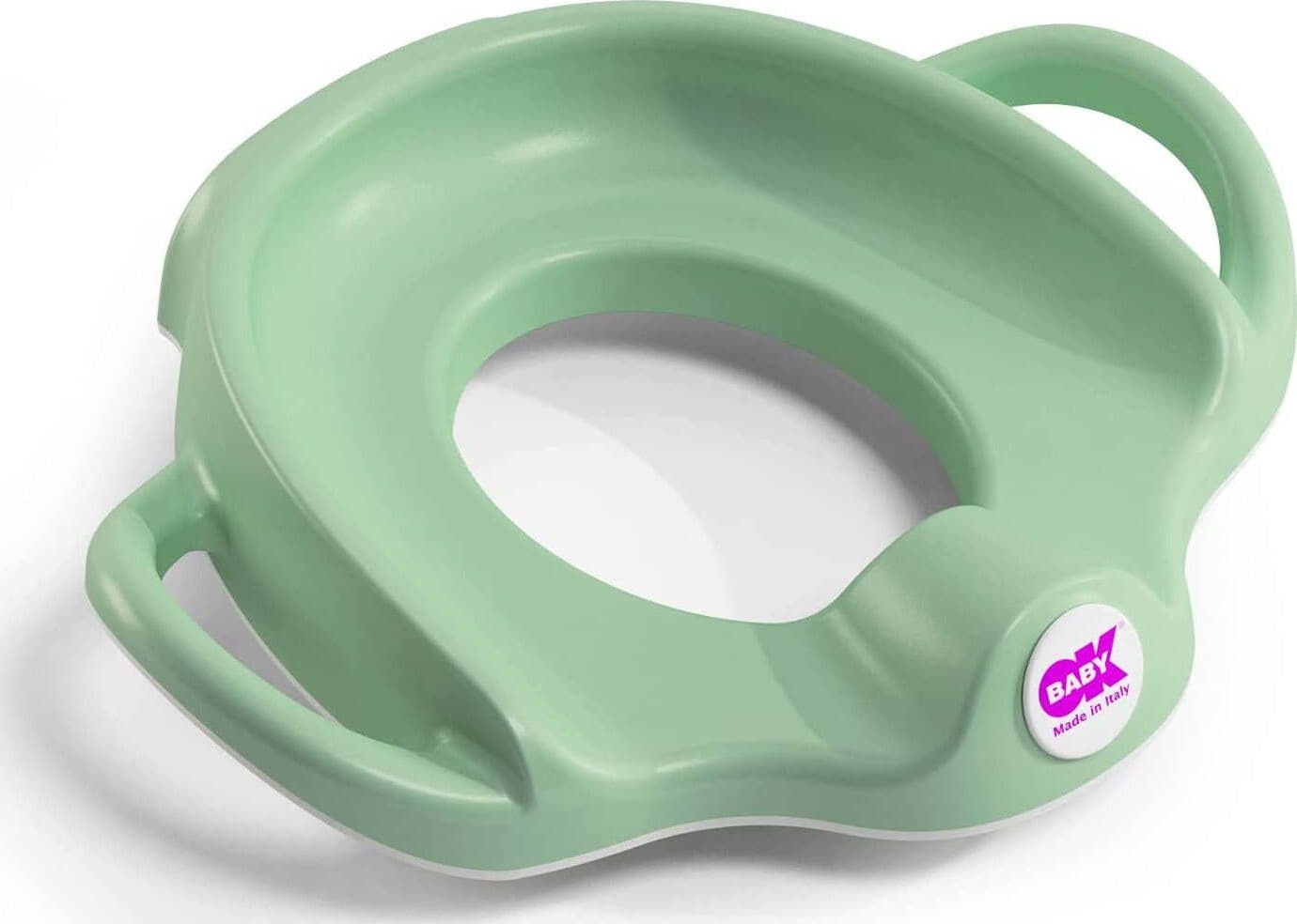 OKBABY Sofa Riduttore per WC con Bordo Antiscivolo Verde Ok Baby