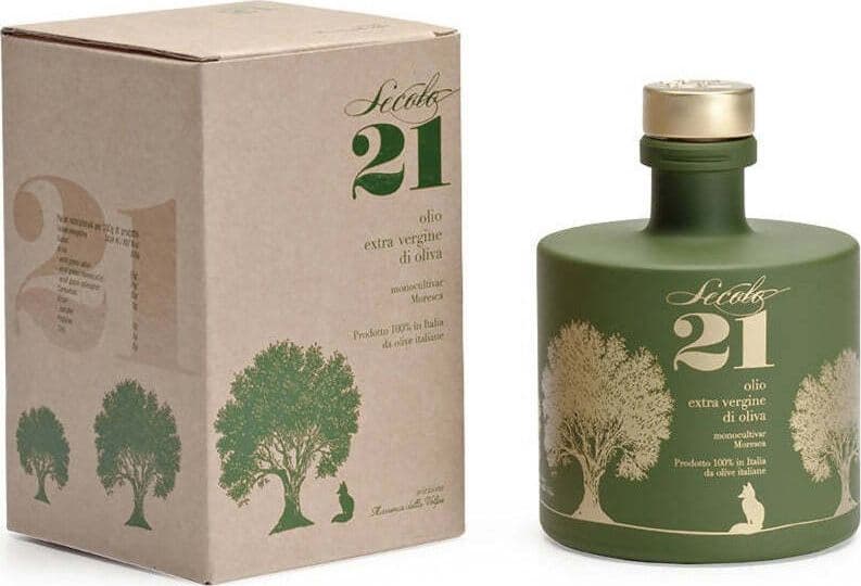 Olio D'oliva Extra Vergine Mono Cultivar Igp Sicilia Moresca 0,5 Lt. Certificato Gambero Rosso Eccellenza Italiana Made In Italy Prodotto In Sicilia Olive 100% Siciliane Secolo21 in D'oliva Azienda Agricola Secolo21 - Noto, commercioVirtuoso.it