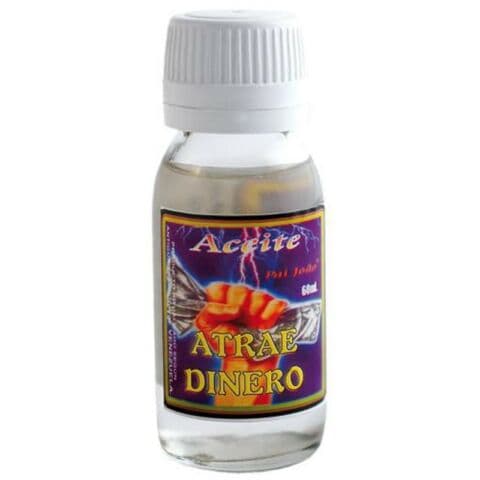 OLIO ESOTERICO ACEITE ATRAE DINERO 60 ML ESOTERISMO SANTERÍA VENEZUELA