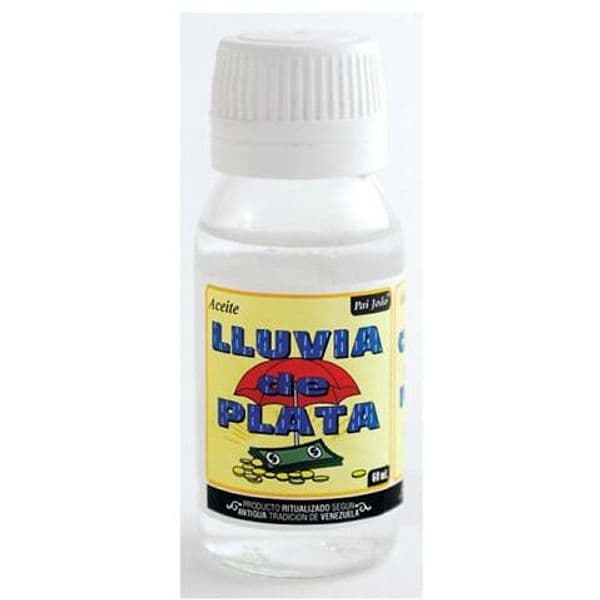 OLIO ESOTERICO ACEITE LLUVIA DE PLATA 60 ML ESOTERISMO SANTERÍA VENEZUELA in Ciondoli e amuleti Agbon - Martinsicuro, commercioVirtuoso.it