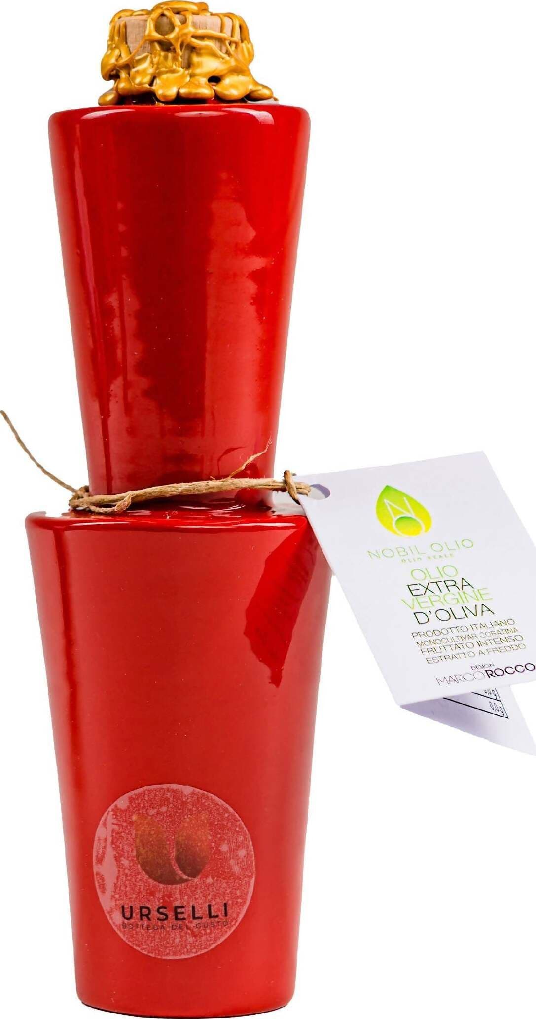 Olio Extra Vergine Di Oliva Coratina. Fruttato Medio Pugliese Nobil Olio 250ml Red Collection Evo 100% Puglia Made In Italy BOTTIGLIA IN CERAMICA DI OLIO EXTRA VERGINE DI OLIVA Urselli Food, Commerciovirtuoso.it