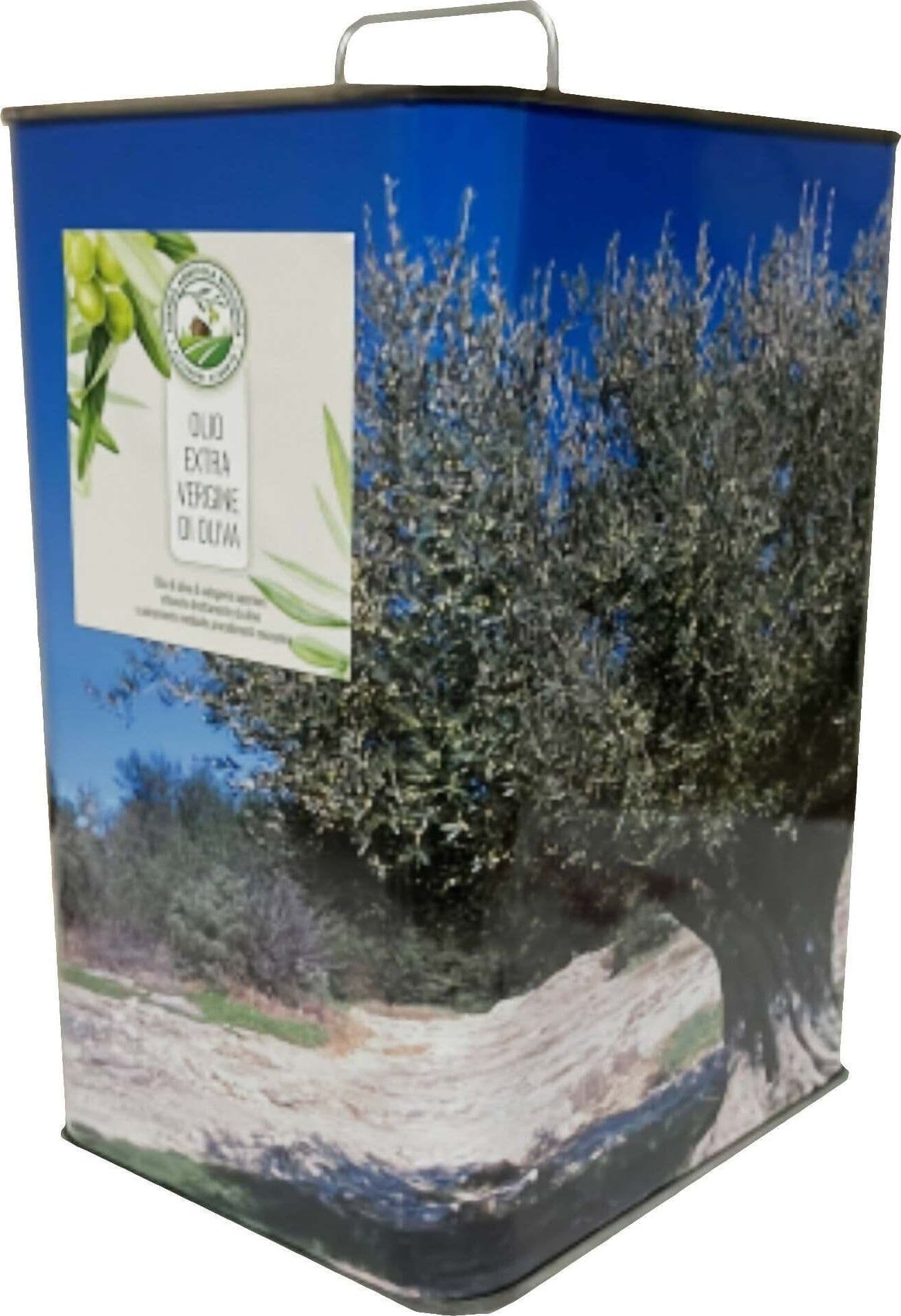 Olio Extravergine d'oliva 100% Italiano Blend Di Varietà Del Piceno 40% Leccino - 20% Frantoio - 20% Sargano 10% Coroncina 10% Carboncella In Latta Azienda Agricola Biologica Aleandri Alberto in D'oliva Cartoniuova.it - Offida, commercioVirtuoso.it