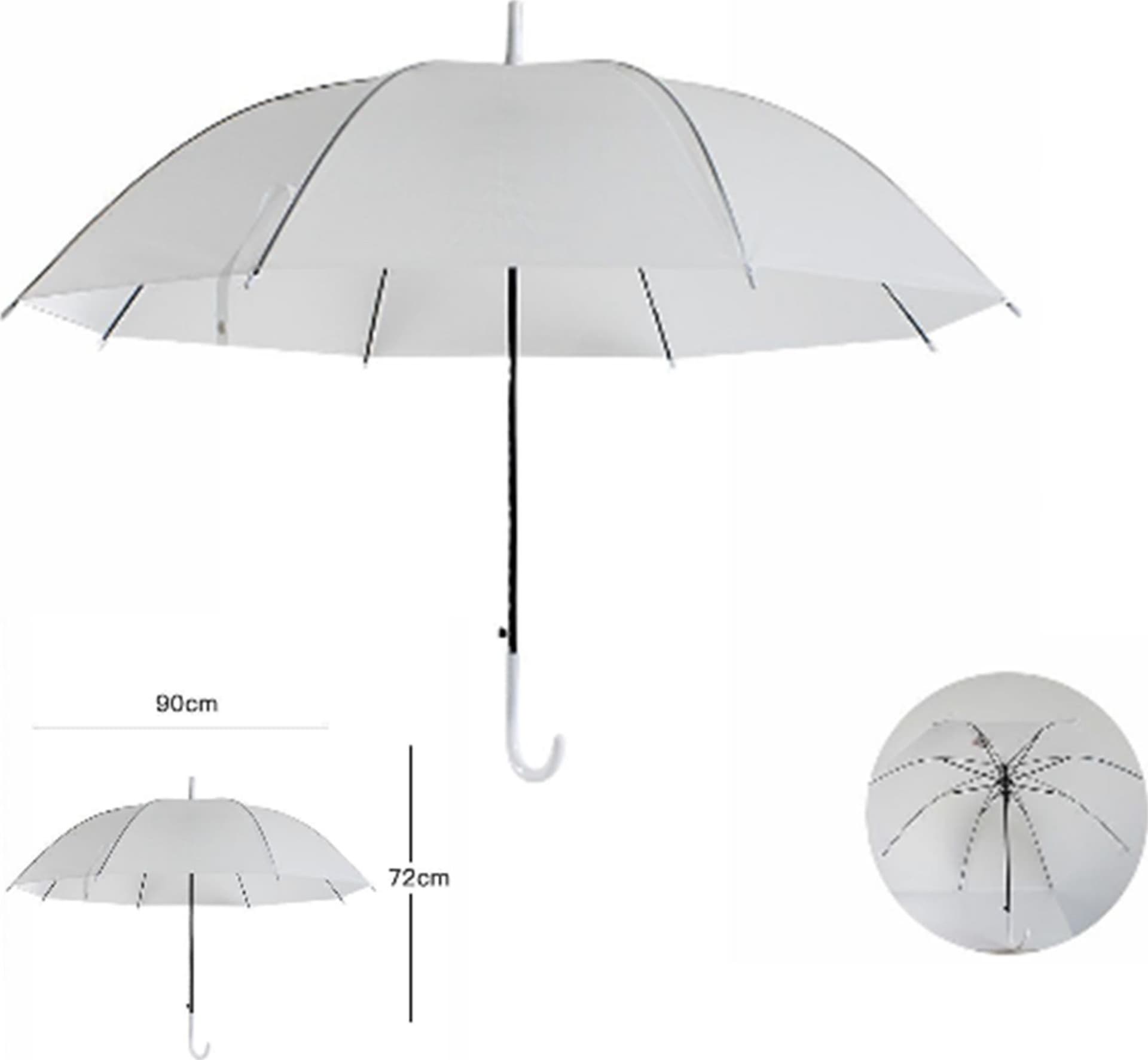 Ombrello Bianco In Pvc Protegge Pioggia Sole Per Bambini Bimbi Manico Bianco in Ombrelli classici Trade Shop italia - Napoli, commercioVirtuoso.it