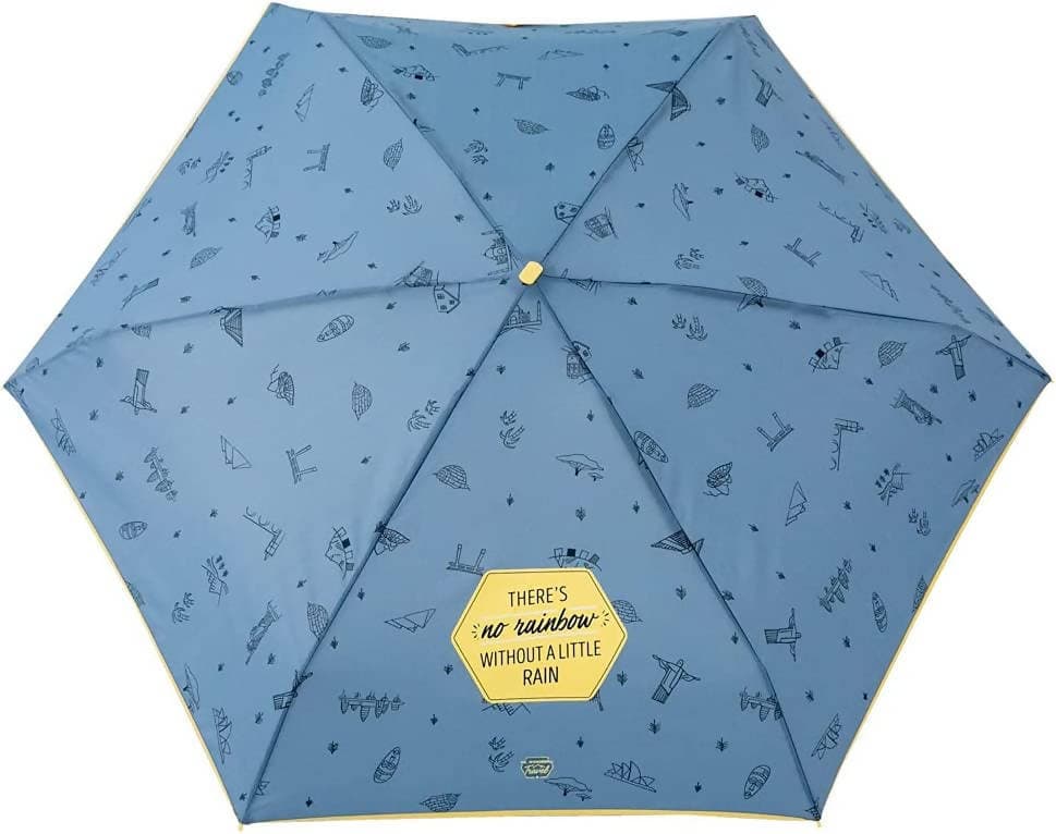 Ombrello Da Pioggia Pieghevole Mr Wonderful Small " There's No Rainbow without A Little Rain " 18 X 9 Cm Con Custodia in Ombrelli pieghevoli Cartolibreria La Fenice - Spadafora, commercioVirtuoso.it