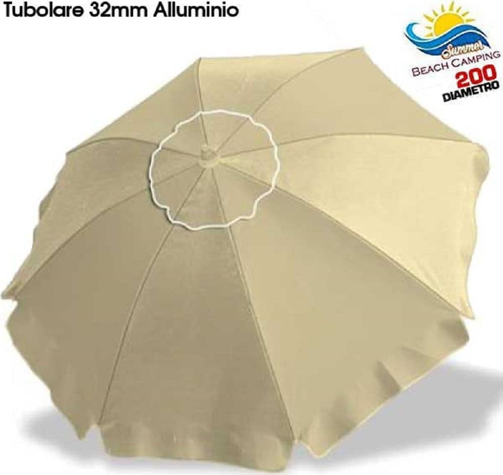 Ombrellone Da Spiaggia Alluminio 2 Metri Con Snodo Tessuto Polyestere Palo 32 Mm Giardino e giardinaggio/Arredamento da giardino e accessori/Ombrelloni tende e tettucci parasole/Ombrelloni Trade Shop italia - Napoli, Commerciovirtuoso.it