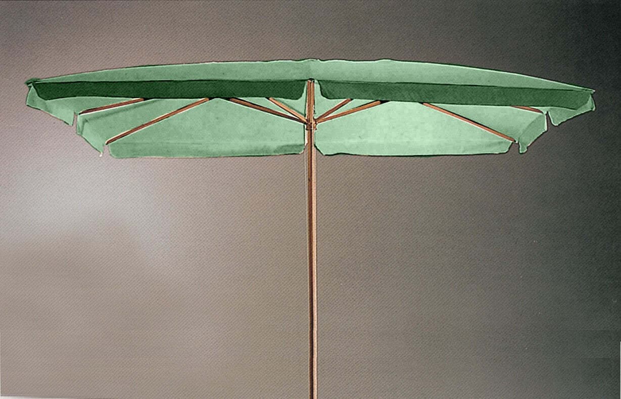 OMBRELLONE IN LEGNO CM. 200X300-6-48 VERDE Giardino e giardinaggio/Arredamento da giardino e accessori/Ombrelloni tende e tettucci parasole/Ombrelloni Ferus - Montoro, Commerciovirtuoso.it