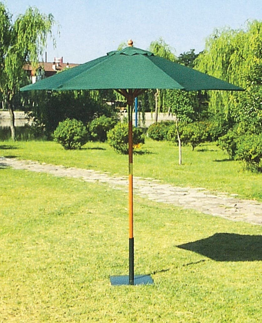 OMBRELLONE IN LEGNO TONDO CM.250-6-38 VERDE Giardino e giardinaggio/Arredamento da giardino e accessori/Ombrelloni tende e tettucci parasole/Ombrelloni Ferus - Montoro, Commerciovirtuoso.it