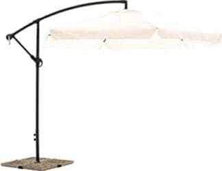 Ombrellone Uso Esterno Decentrato Luna Mt 3 Bianco Ecrù Design Moderno Ombrellone da Giardino Base a croce Giardino e giardinaggio/Arredamento da giardino e accessori/Ombrelloni tende e tettucci parasole/Ombrelloni Ferus - Montoro, Commerciovirtuoso.it