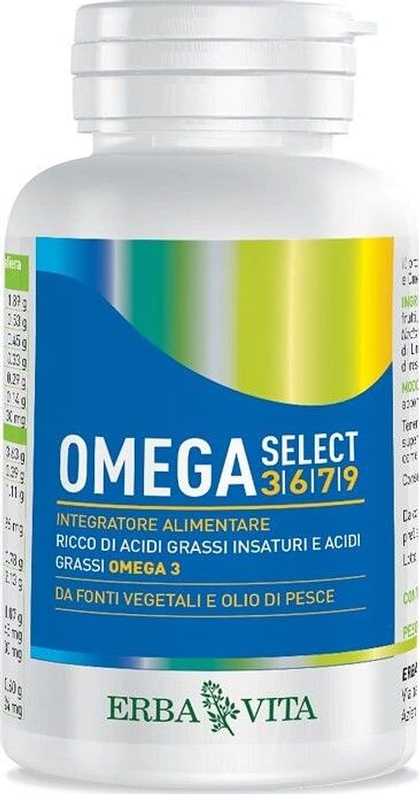 Omega-Select-3-6-7-9-120-Perle-Erba-Vita-Integratore-Alimentare