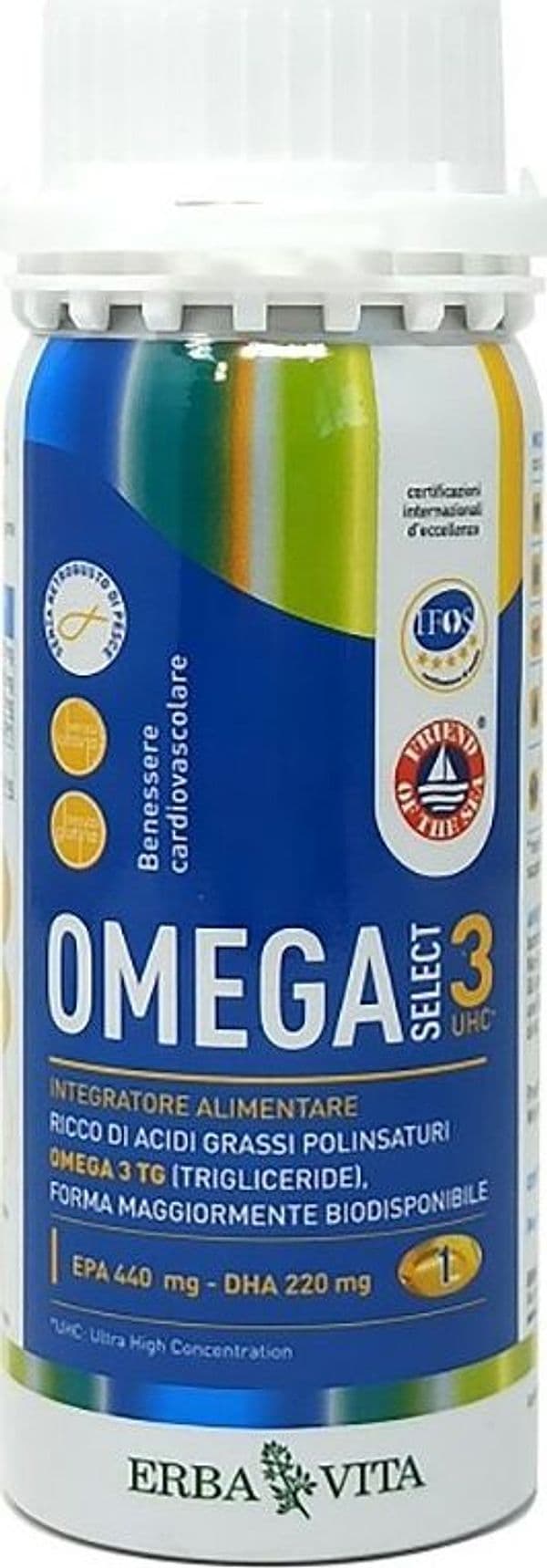 Omega-Select-3-UHC-120-perle-Erba-Vita-Integratore-Alimentare