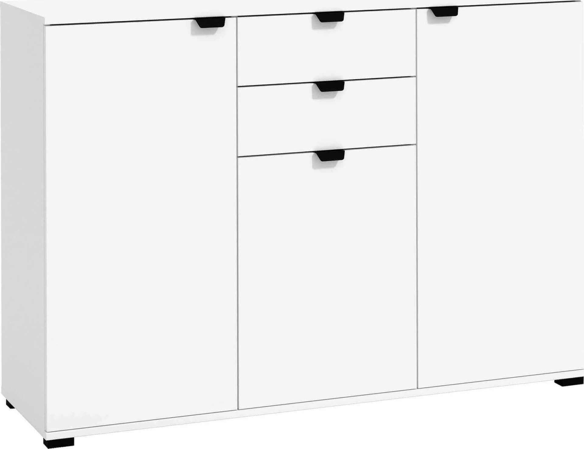ONE---credenza-moderna-con-3-ante-e-2-cassetti-cm-135-x-40-x-95-h-Bianco-Milani-Home