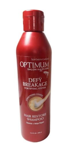 SOFTSHEEN-CARSON OPTIMUM SALON HAIR CARE DEFY BREAKAGE FORTIFYING SYSTEM HAIR RESTORE SHAMPOO 400ML CLEANSE +HELPS REPAIR PER CAPELLI in Shampoo Agbon - Martinsicuro, commercioVirtuoso.it