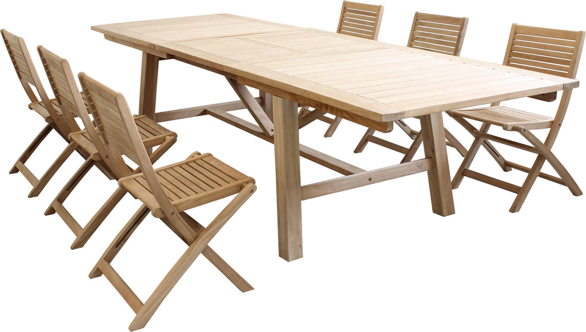 ORATOR---set-tavolo-in-teak-cm-160/240x90x77-h-con-6-sedute-Marrone-Milani-Home
