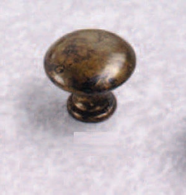 ORECA---1-POMOLO-TONDO-IN-LAMIERINO-DI-OTTONE-PATINATO-PULITO-25X21mm