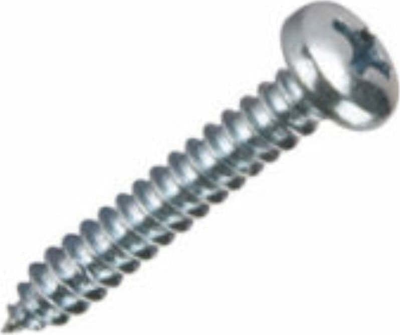 ORECA---12-VITI-AUTOFILETTANTI-TESTA-CILINDRICA-BOMBATA-A-CROCE-mm-4,2X16