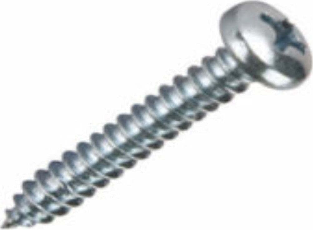ORECA---12-VITI-AUTOFILETTANTI-TESTA-CILINDRICA-BOMBATA-A-CROCE-mm-4,2X19