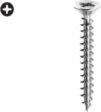 ORECA---20-VITI-PER-LEGNO-TRUCIOLATO,-TESTA-PIANA-SVASATA-CON-IMPRONTA-A-CROCE---ACCIAIO-INOX-3,0X30MM