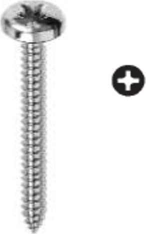 ORECA---25-VITI-AUTOFILETTANTI-TESTA-CILINDRICA-IMPRONTA-A-CROCE-IN-INOX-3,5X16MM