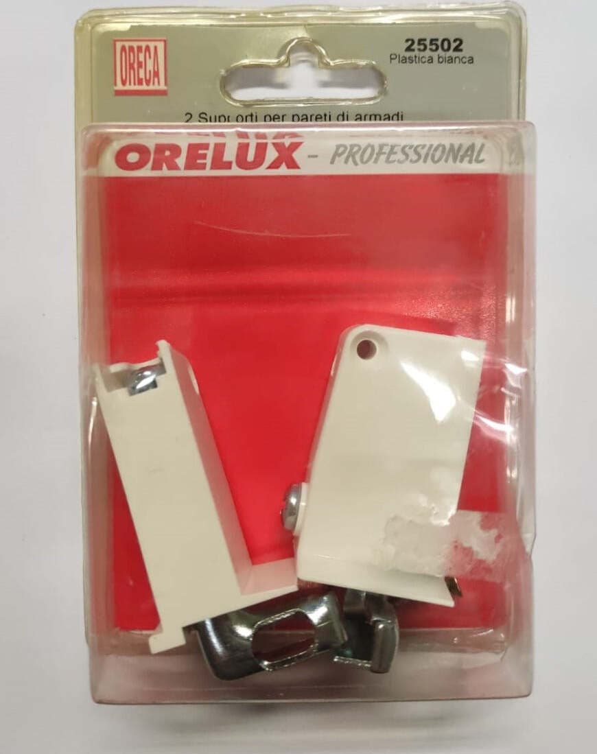 ORECA - 2PZ SUPPORTI PER ARMADI REGISTRABILI IN 3 DIREZIONI 50X30MM