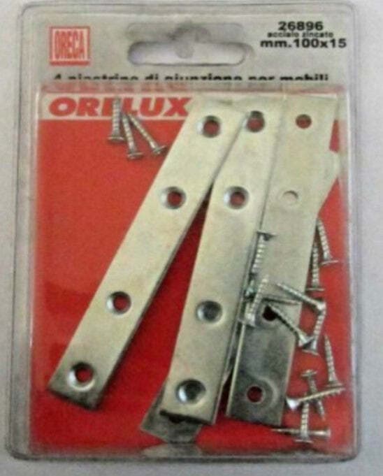ORECA---4-PIASTRINE-DI-GIUNZIONE-DRITTE-IN-ACCIAIO-ZINCATO-100X15MM