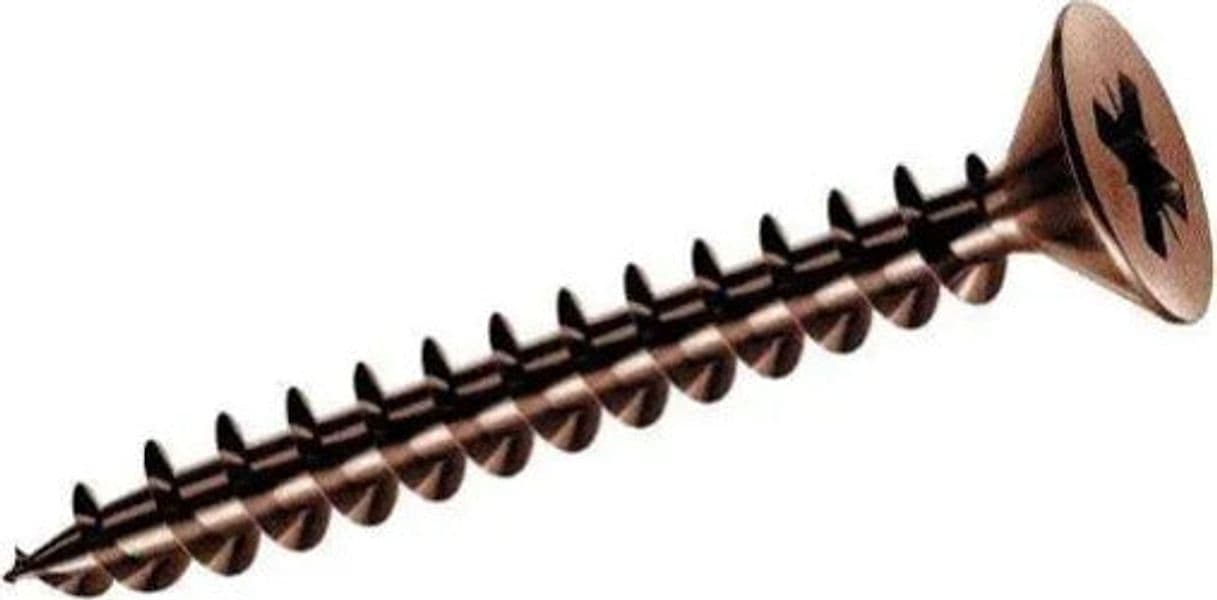 ORECA---5-VITI-PER-LEGNO-TRUCIOLATO-TESTA-PIANA-SVASATA-BRONZATE-5,0X100