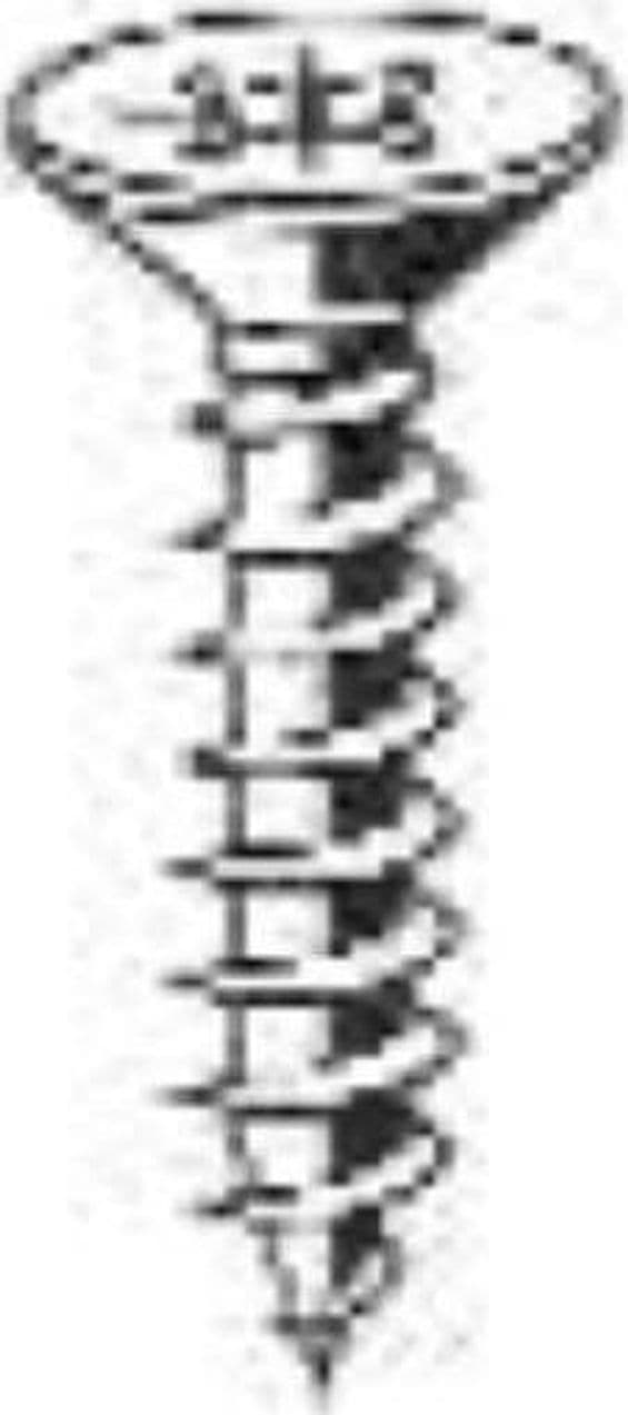 ORECA---6-VITI-PER-FERRO-AUTOFILETTANTI---TESTA-PIANA-SVASATA-CON-TAGLIO-A-CROCE-4,8X32MM