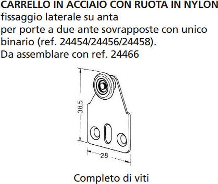 ORECA---CARRELLO-IN-ACCIAIO-CON-RUOTA-IN-NYLON