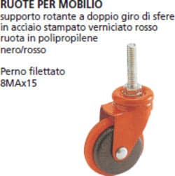 ORECA---RUOTA-CON-PERNO-FILETTATO-ZINCATO-DIAM.-50-MM-IN-ACCIAIO-STAMPATO-VERNICIATO-ROSSO