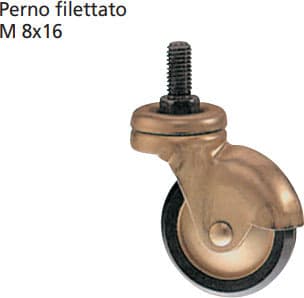 ORECA---RUOTA-PER-MOBILIO-CON-PERNO-FILETTATO-IN-ACCIAIO-OTTONATO-MM50