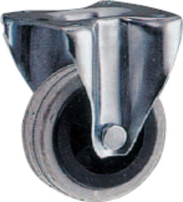 ORECA---RUOTA-PER-MOBILIO-GOMMATA-GRIGIA-CON-PIASTRA-FISSA---kg-30---ø-60