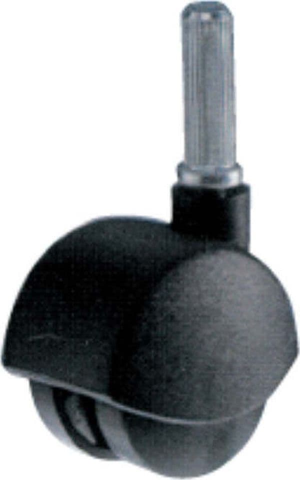 ORECA---RUOTE-DOPPIE-PER-MOBILIO-IN-MATERIALE-PLASTICO-NERO---CON-PERNO-FILETTATO---kg-15---ø-35