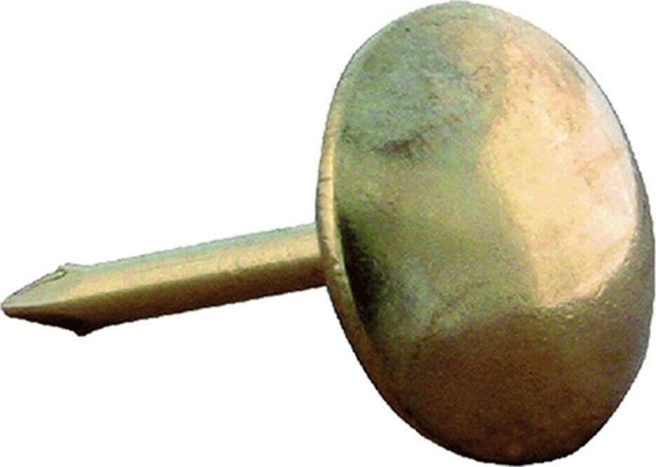 ORECA-BULLETTE-LISCE-PER-TAPPEZZIERI-mm-12-FERRO-OTTONATO-PEZZI-45***