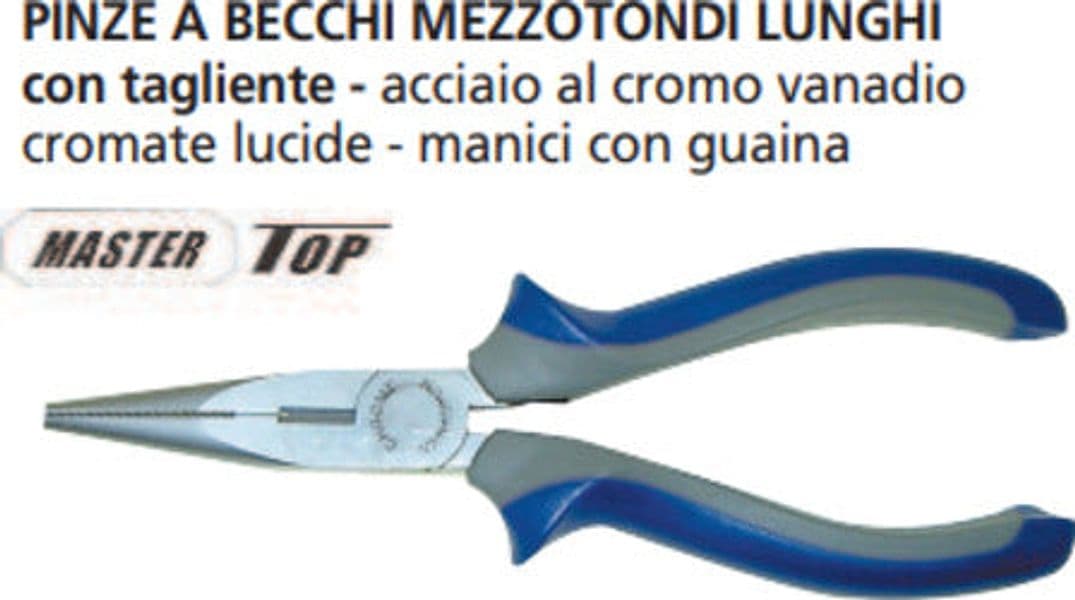 ORECA-PINZE-A-BECCHI-MEZZITONDI-LUNGHI-MANICI-BIMATERIALE-BLU/GRIGIO-mm-200