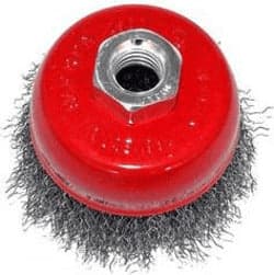 ORECA-SPAZZOLA-A-TAZZA-DIAMETRO-mm-75-FILO-ACCIAIO-PER-SMERIGLIATRICI-14MA