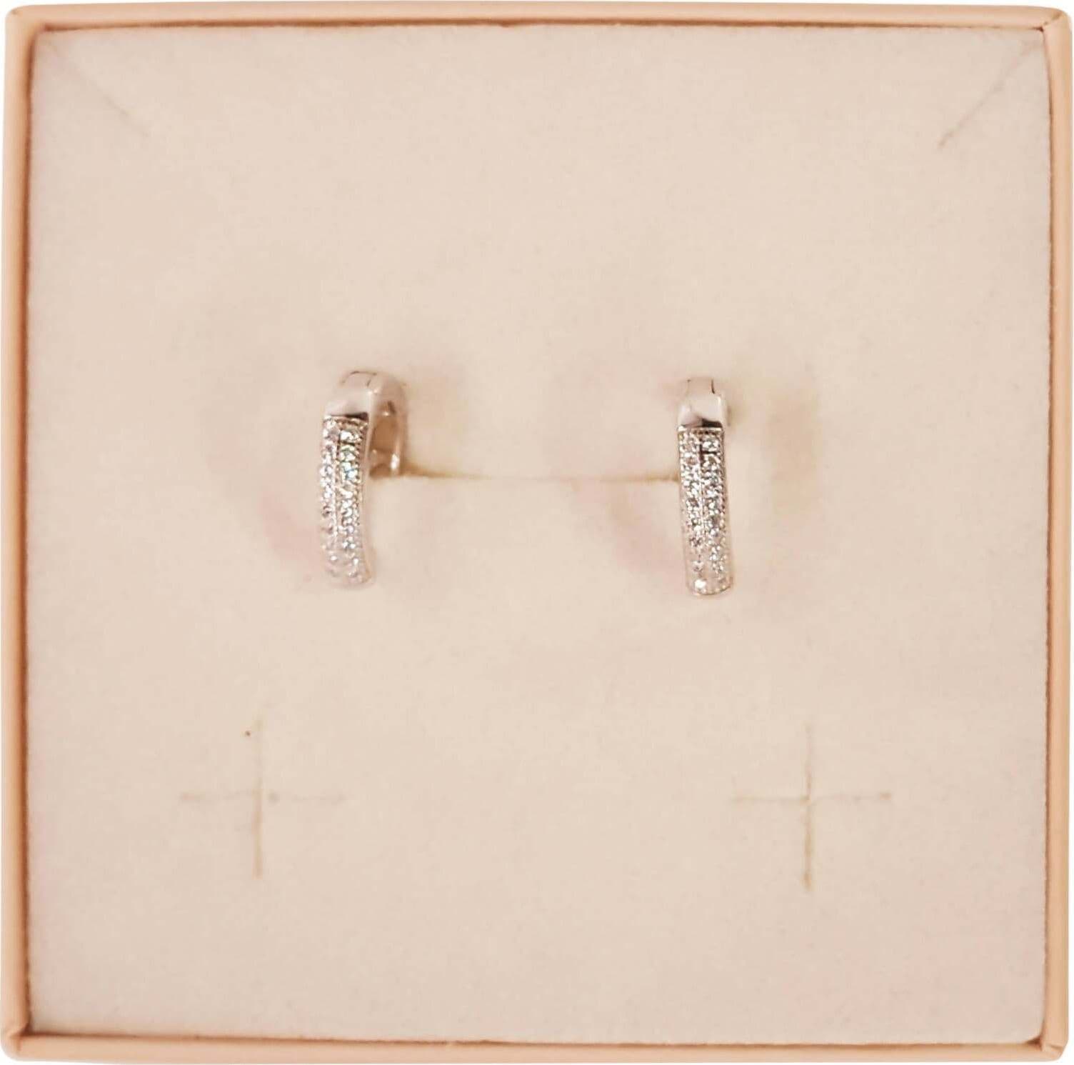 Orecchini Hoops In Argento 925 Millesimi Cerchio Tempestato Di Zirconi Orecchino Brillantinato Made In Italy in Orecchini E B Gioielli - Siderno, commercioVirtuoso.it