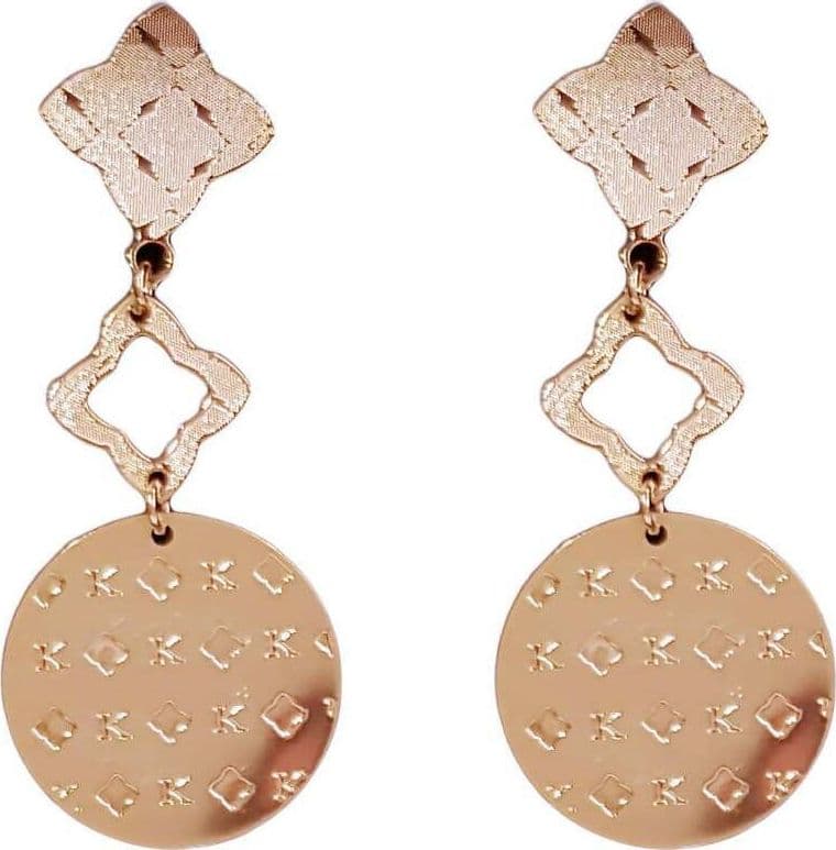 Orecchini lunghi pendenti Kemira fantasia con Monogram orecchino elegante Color Oro e Argento art.KB0216/2 Kemira Fashion Gioielli in Orecchini E B Gioielli - Siderno, commercioVirtuoso.it