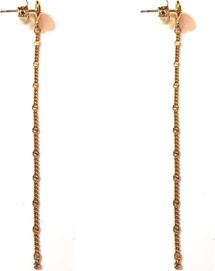 Orecchini pendenti lunghi ipoallergenici placcati in Oro Giallo Lorenzo Ungari Gioielli in Ungarite placcati oro. Art, OR 54 in Orecchini E B Gioielli - Siderno, commercioVirtuoso.it