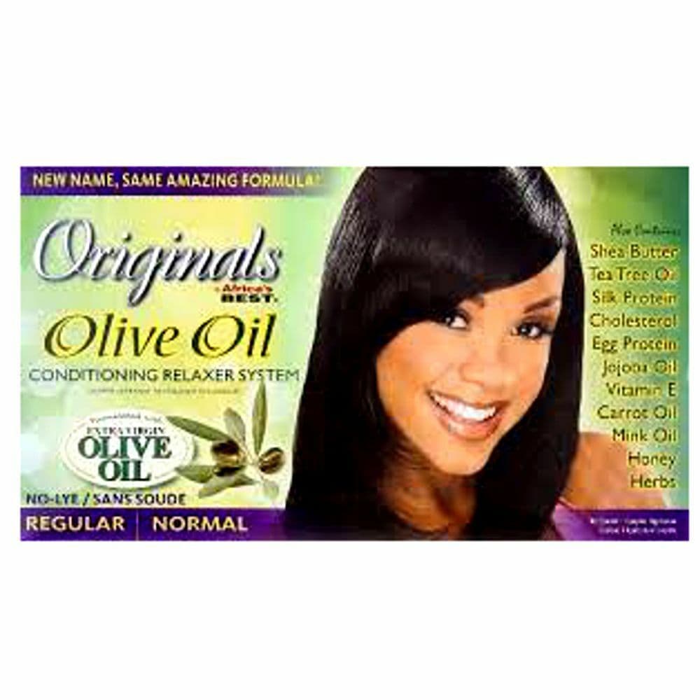 AFRICA’S BEST ORGANICS OLIVE OIL CONDITIONING RELAXER SYSTEM REGULAR STIRAGGIO PER CAPELLI PASES DI ORIGINE USA. in Trattamenti liscianti Agbon - Martinsicuro, commercioVirtuoso.it