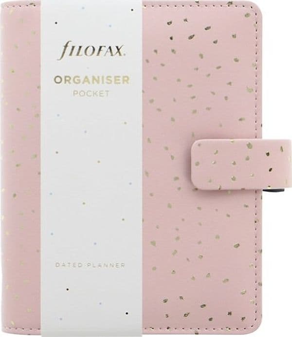 Organiser Confetti - f.to Pocket - 146 x 128 x 36 mm - con cinturino - rosa - Filofax Cancelleria e prodotti per ufficio/Archivio ufficio e accessori per scrivania/Archivio ufficio/Portablocchi e portamoduli Eurocartuccia - Pavullo, Commerciovirtuoso.it