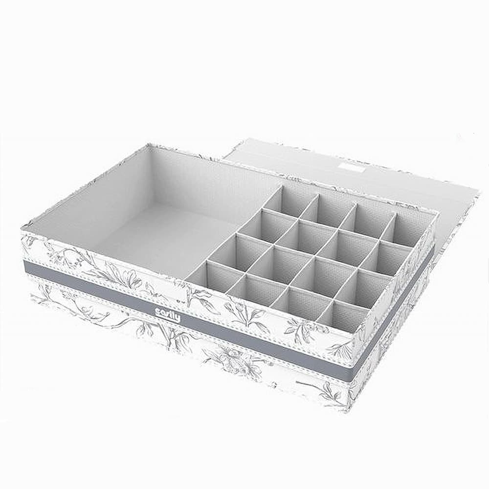 ORGANIZER ARMADIO 16 + 1 SCOMPARTI SCATOLA SALVASPAZIO 43X28X11CM FANTASIA 87325 in Organizer per cassetti Trade Shop italia - Napoli, commercioVirtuoso.it