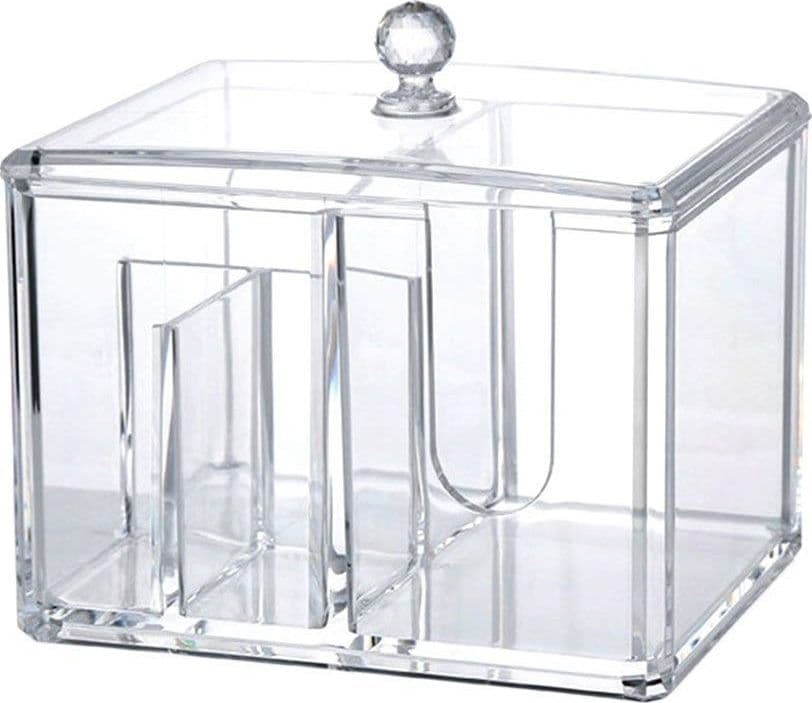 Organizer-Espositore-Rettangolare-4-Comparti--10243-Trucco-Make-Up-Acrilico