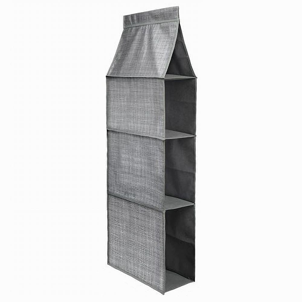 Organizer-Gruccia-Per-Armadio-Con-3-Ripiani-Scomparti-Tessuto-Salvaspazio-69723
