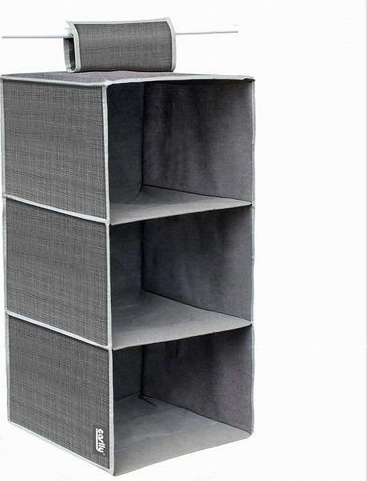 ORGANIZER PER ARMADIO IN TESSUTO 3 RIPIANI SCOMPARTI COLORE GRIGIO SALVASPAZIO Trade Shop italia - Napoli, Commerciovirtuoso.it
